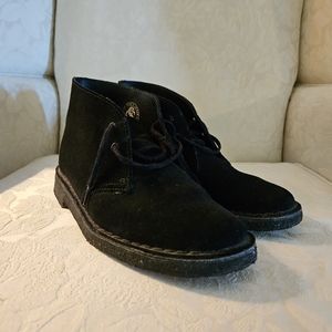 Ladies' Clark's black desert boots, size 9